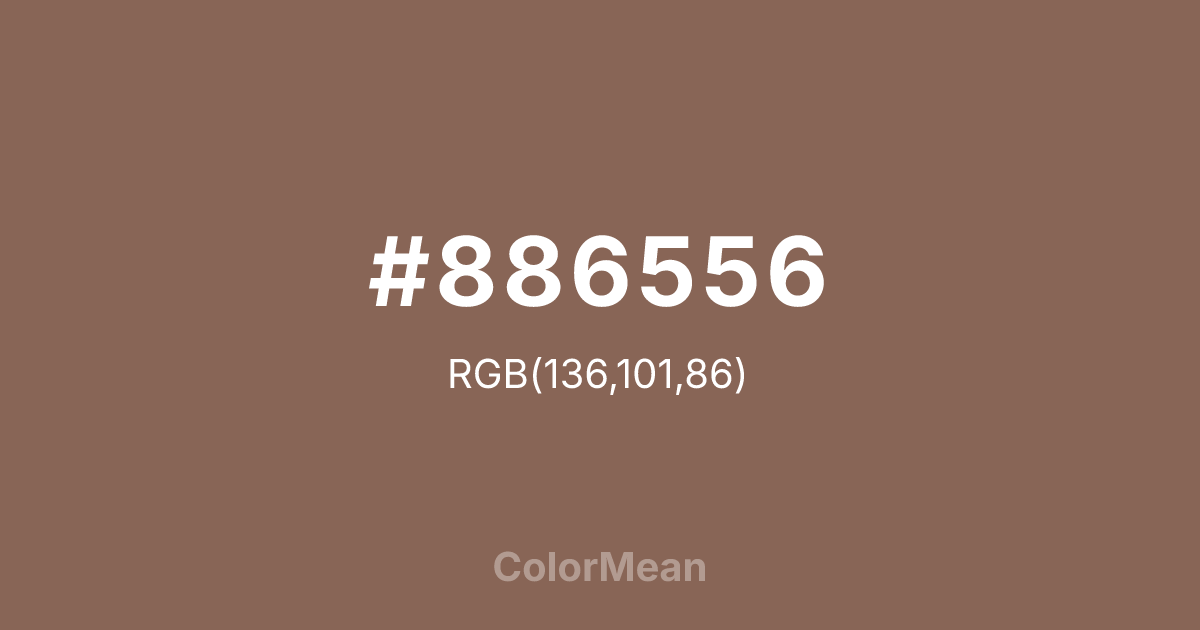 #886556 color swatch