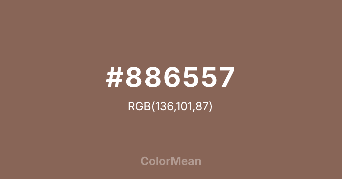 #886557 color swatch