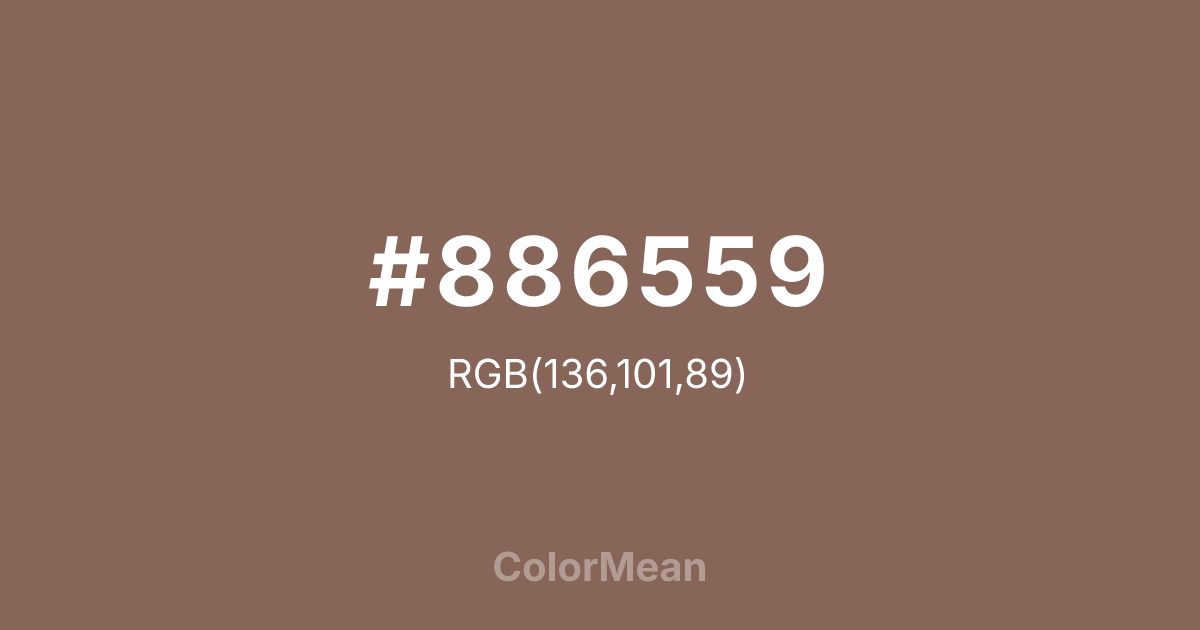 #886559 color swatch