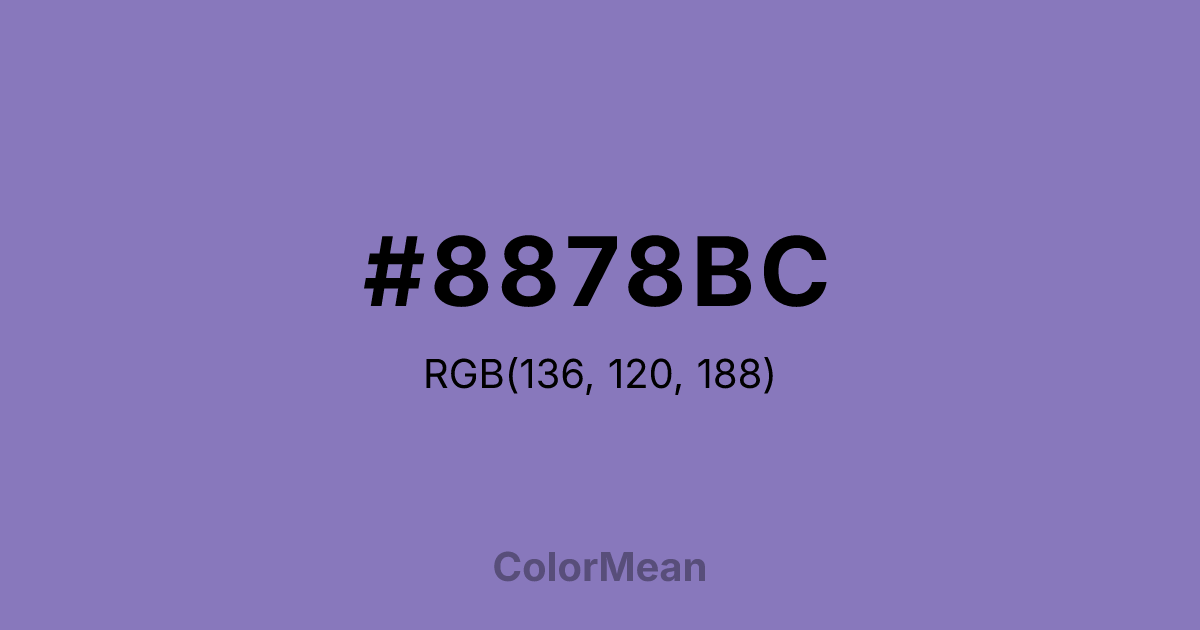 #8878BC color swatch