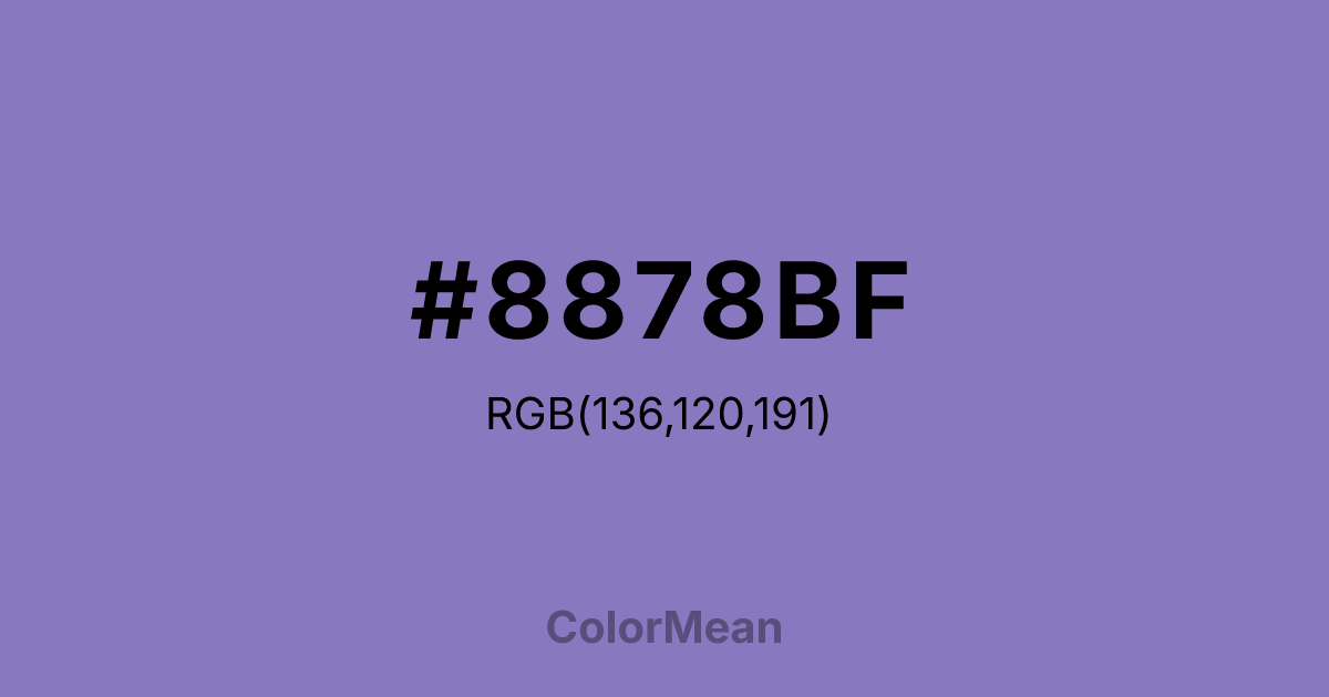 #8878BF color swatch