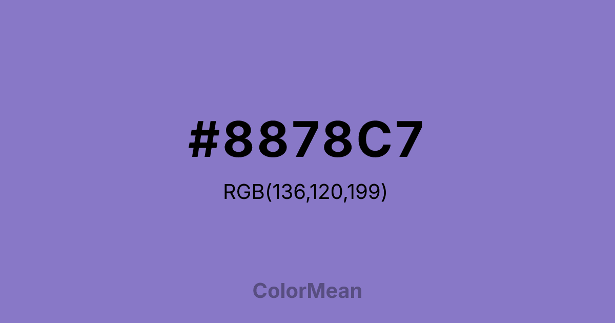#8878C7 color swatch