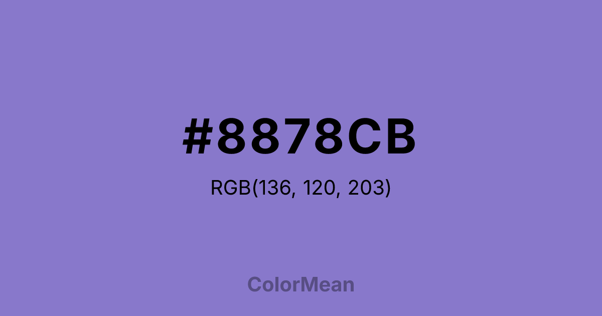 #8878CB color swatch