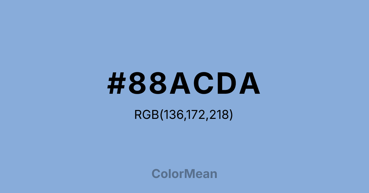 #88ACDA color swatch