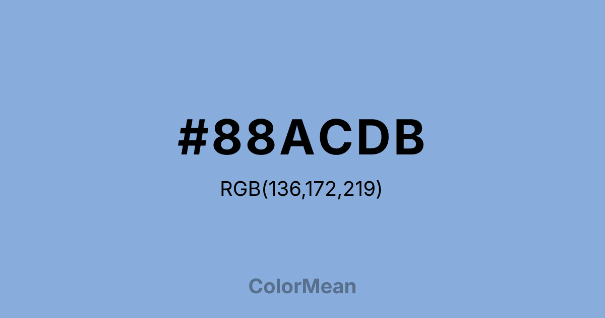 #88ACDB color swatch
