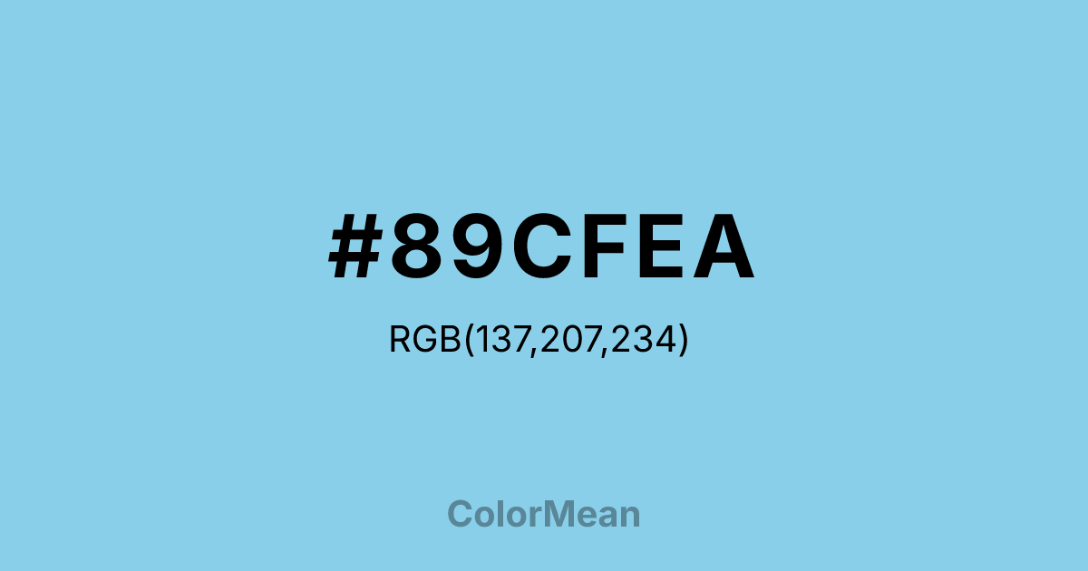 #89CFEA color swatch