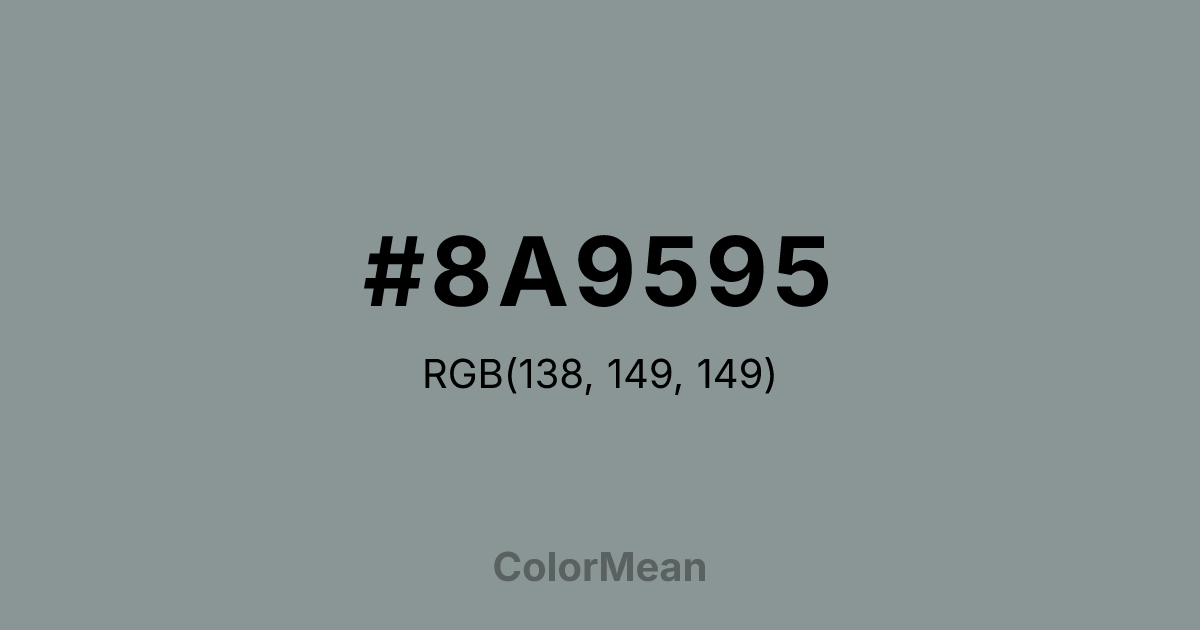 #8A9595 color swatch