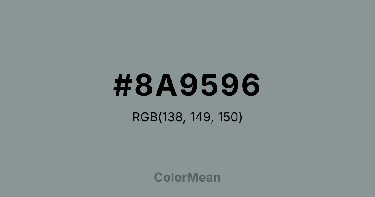 #8A9596 color swatch