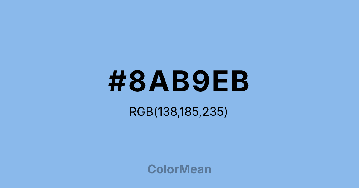 #8AB9EB color swatch