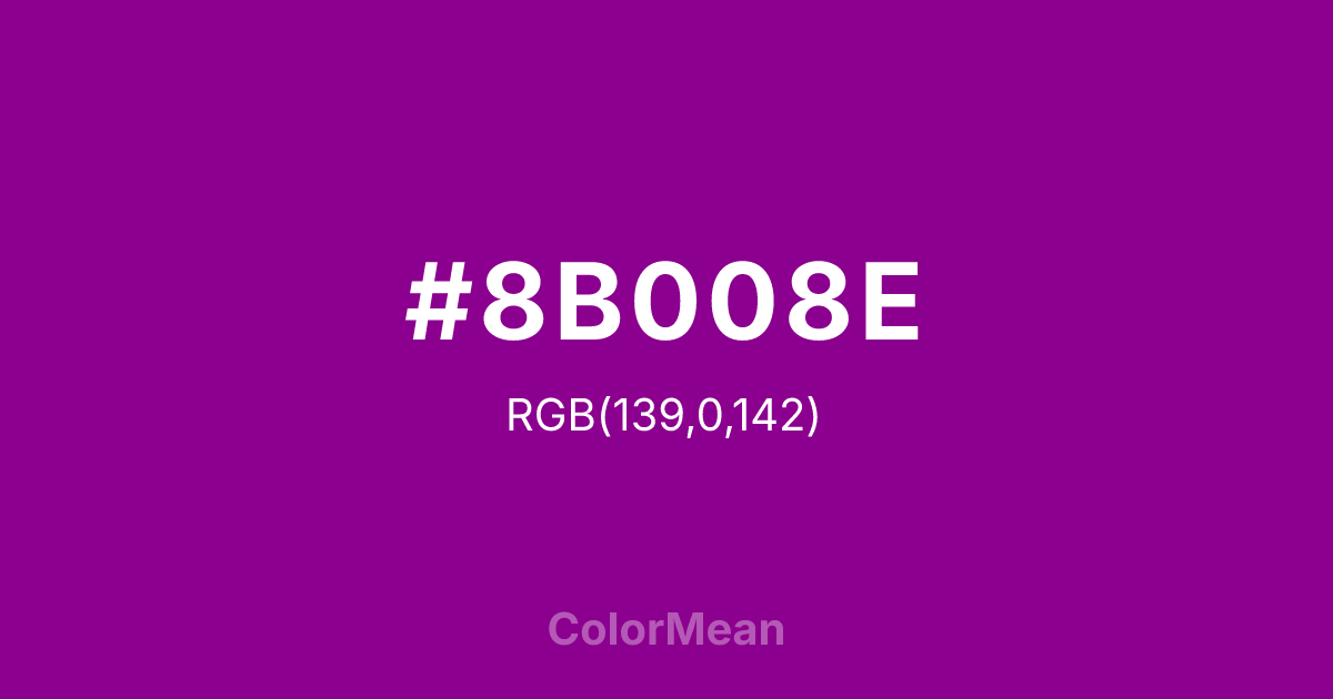 #8B008E color swatch