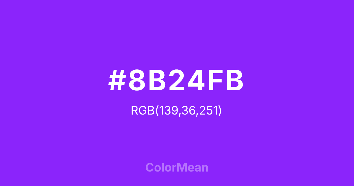 #8B24FB color swatch