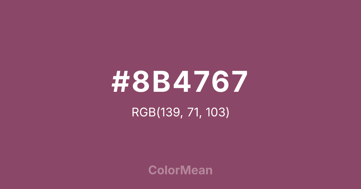 #8B4767 color swatch