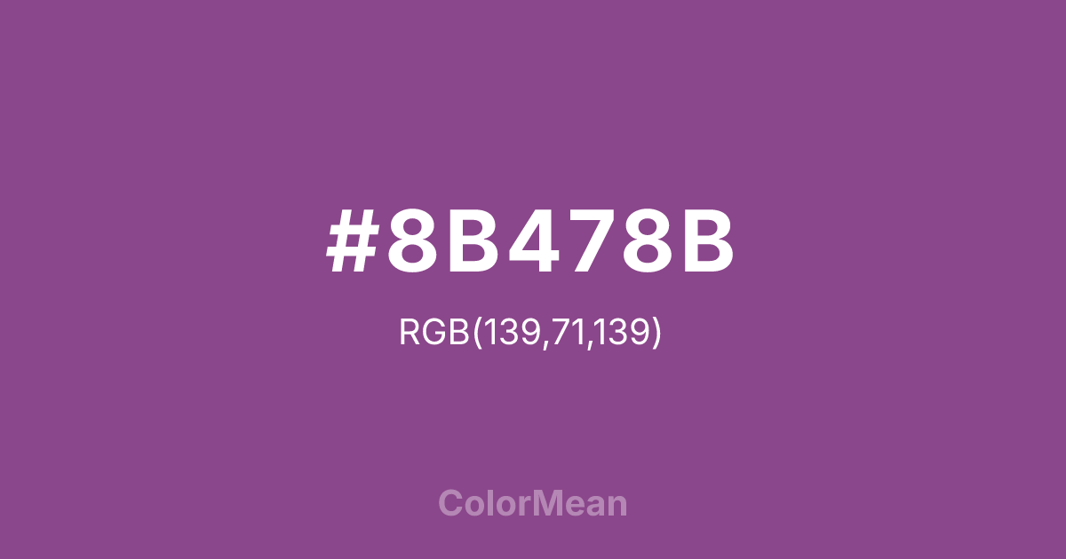 #8B478B color swatch