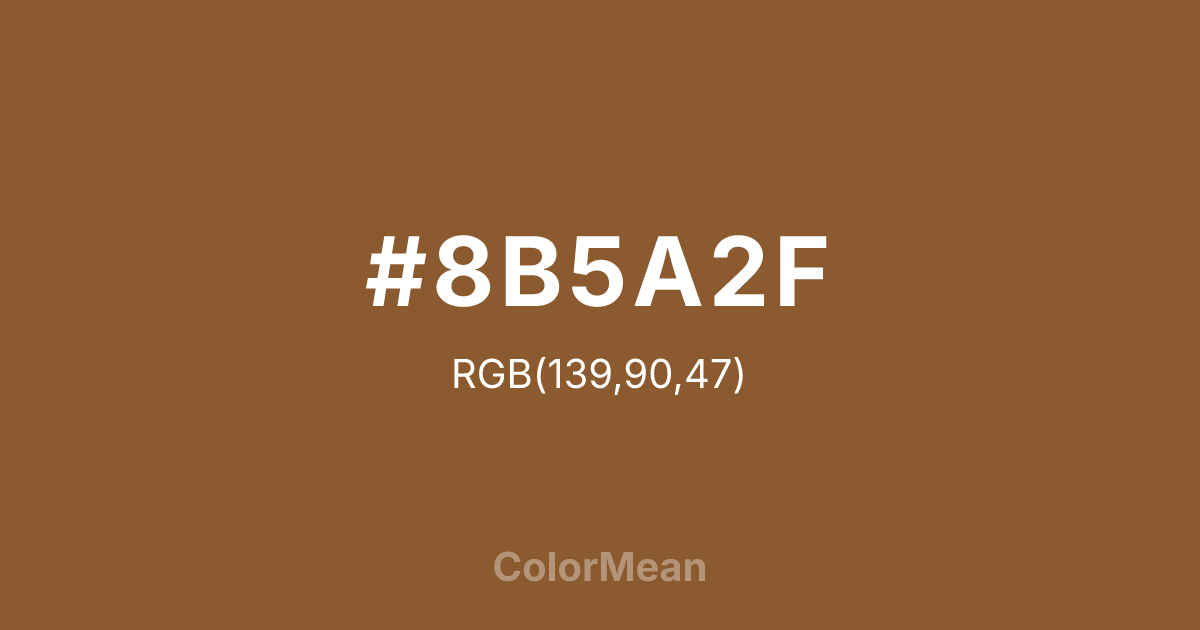 #8B5A2F color swatch