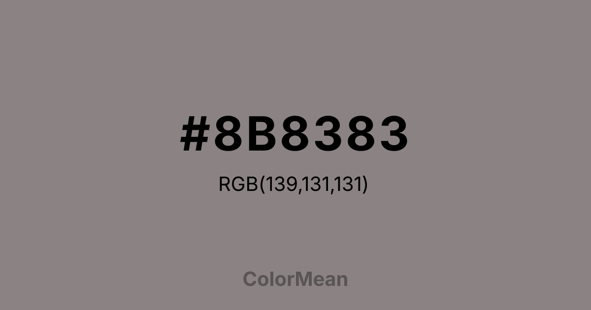 #8B8383 color swatch