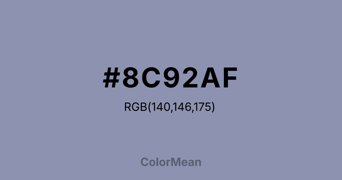 #8C92AF color swatch