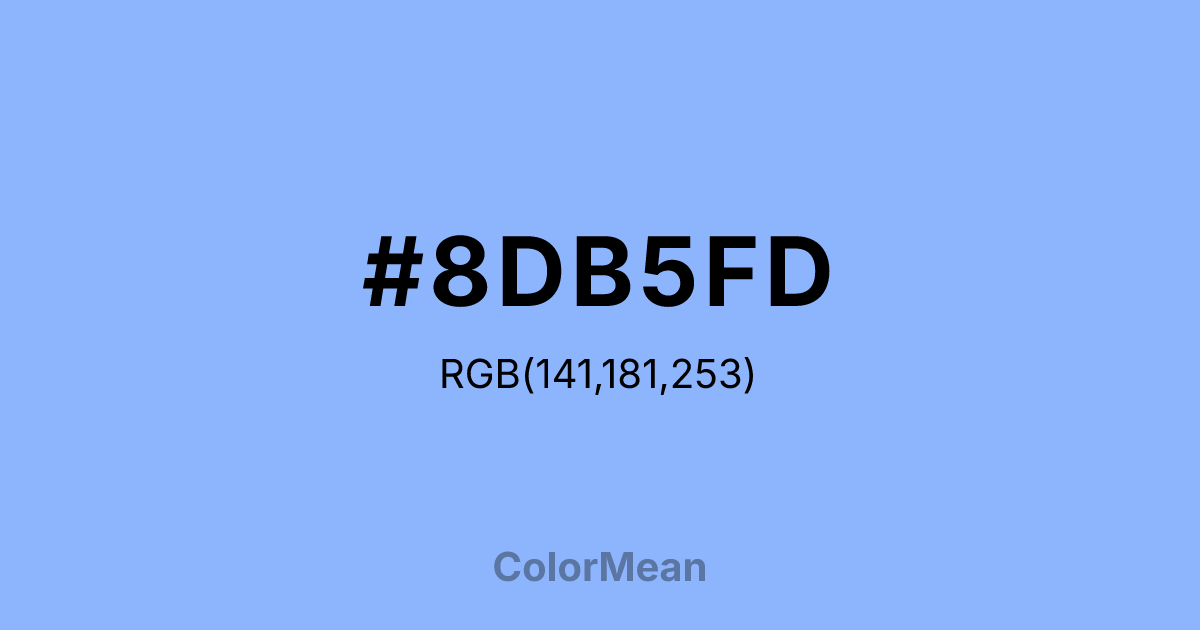 #8DB5FD color swatch