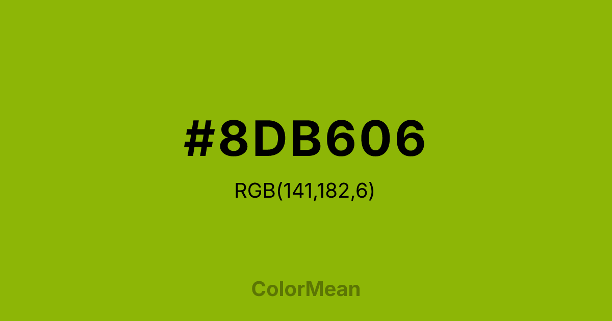#8DB606 color swatch
