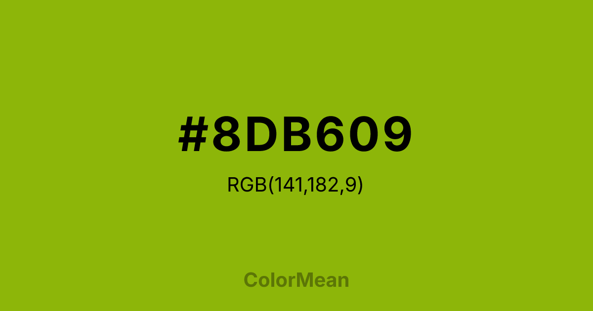 #8DB609 color swatch