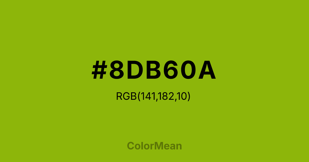 #8DB60A color swatch