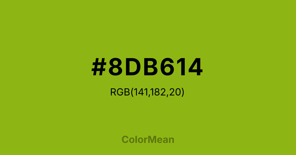 #8DB614 color swatch