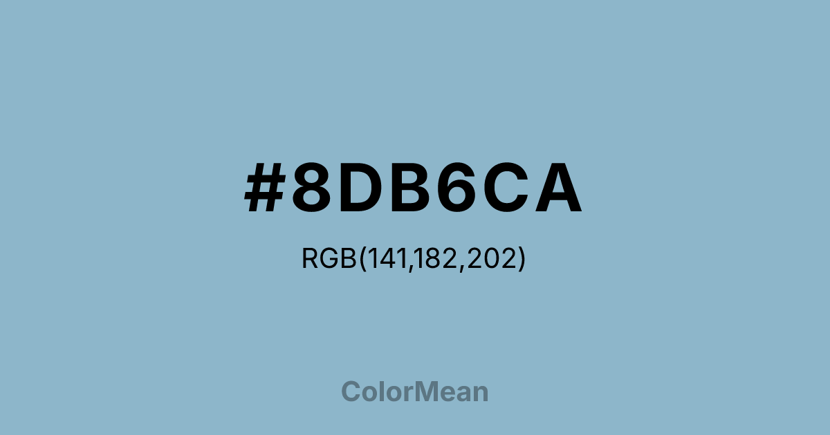 #8DB6CA color swatch