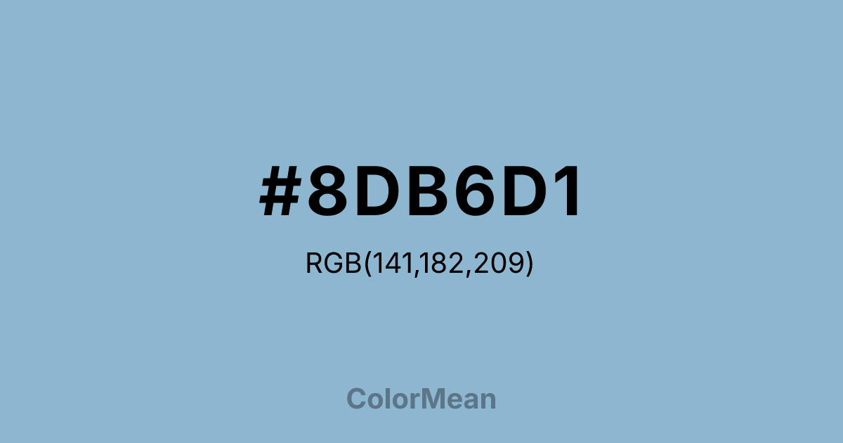 #8DB6D1 color swatch