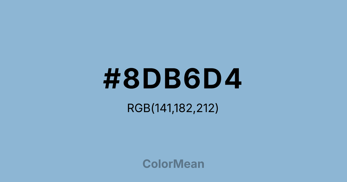 #8DB6D4 color swatch