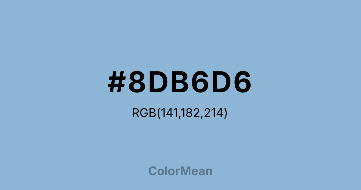 #8DB6D6 color swatch