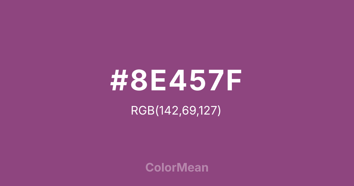 #8E457F color swatch