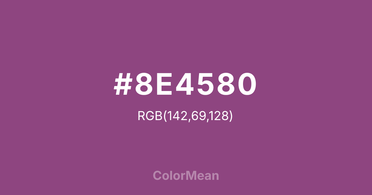 #8E4580 color swatch