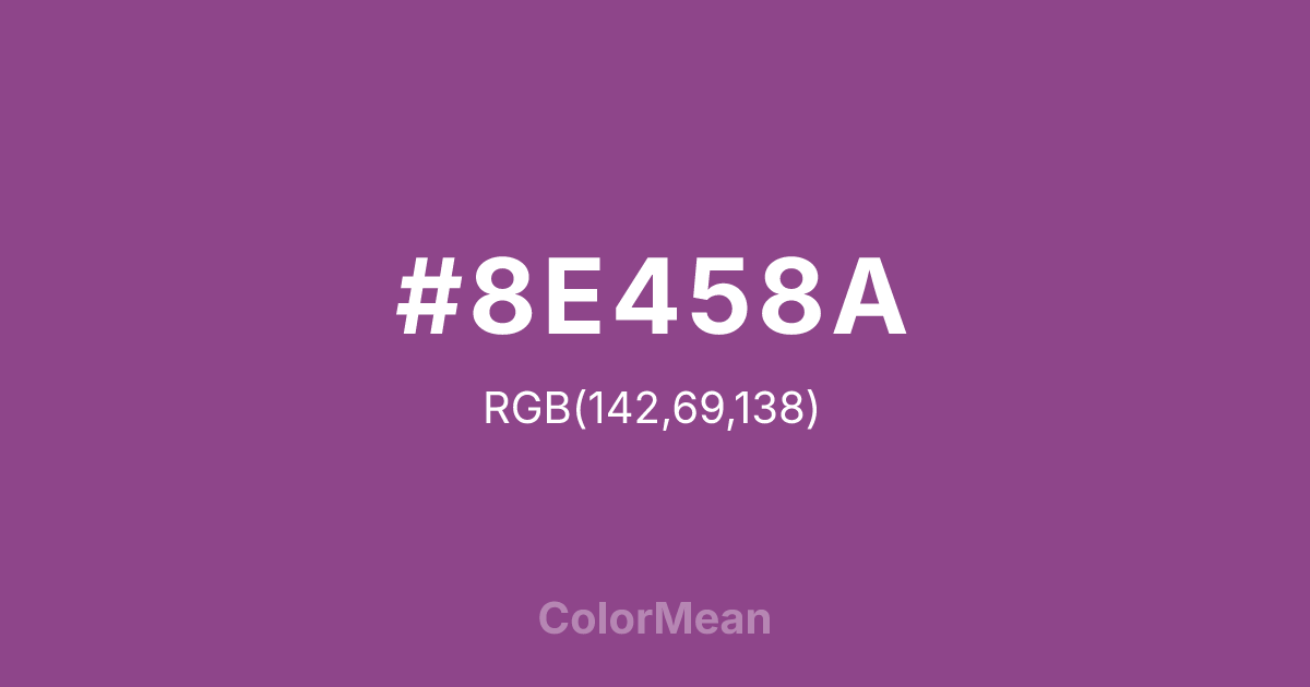 #8E458A color swatch