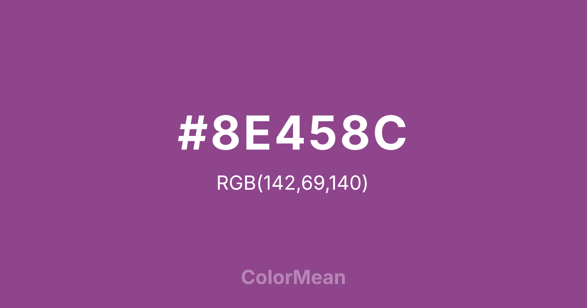 #8E458C color swatch