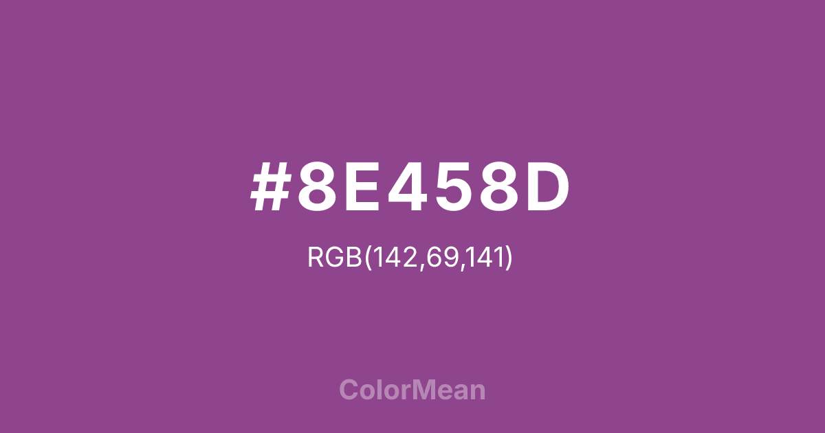 #8E458D color swatch