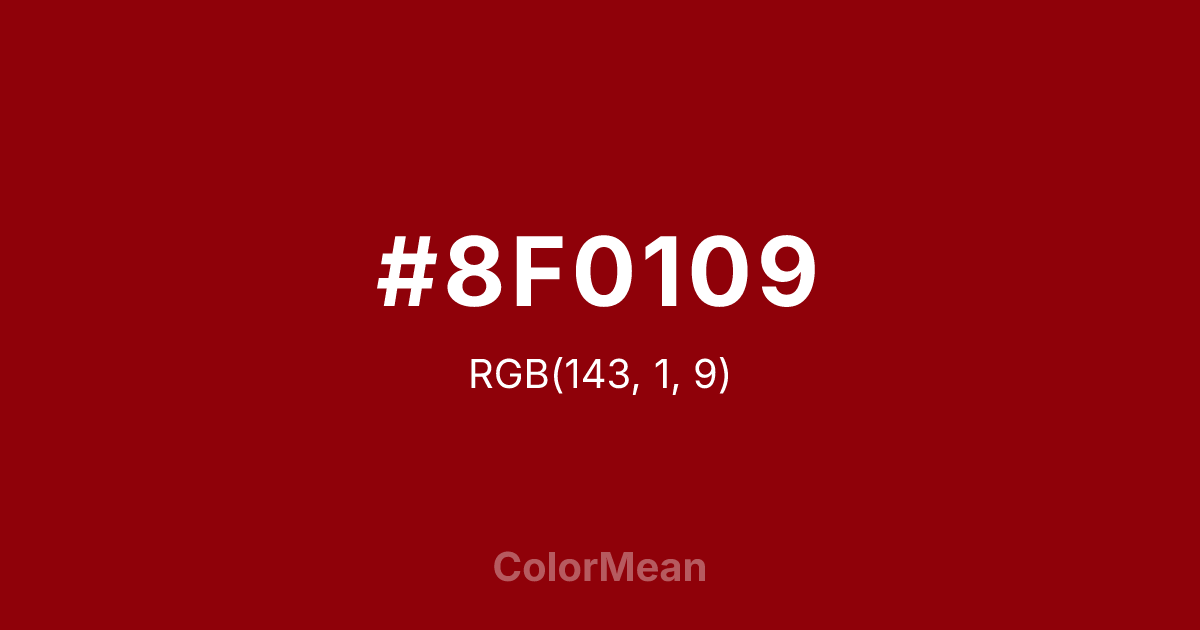 #8F0109 color swatch