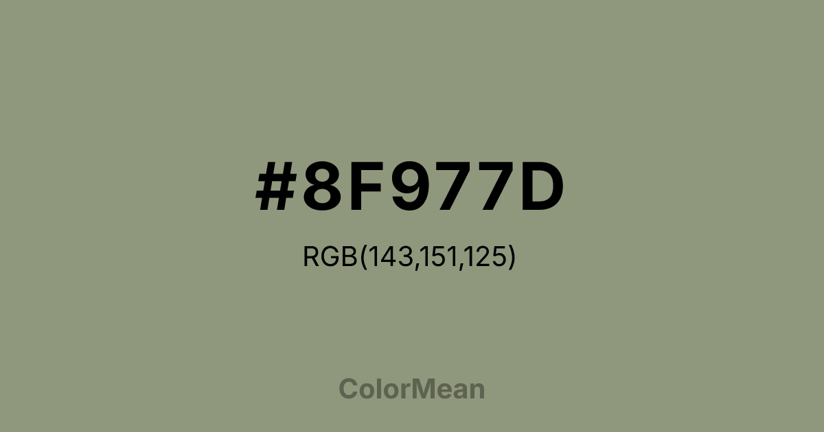 #8F977D color swatch