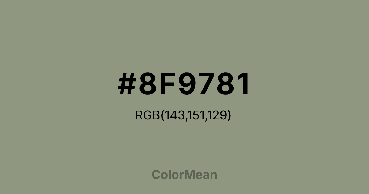 #8F9781 color swatch
