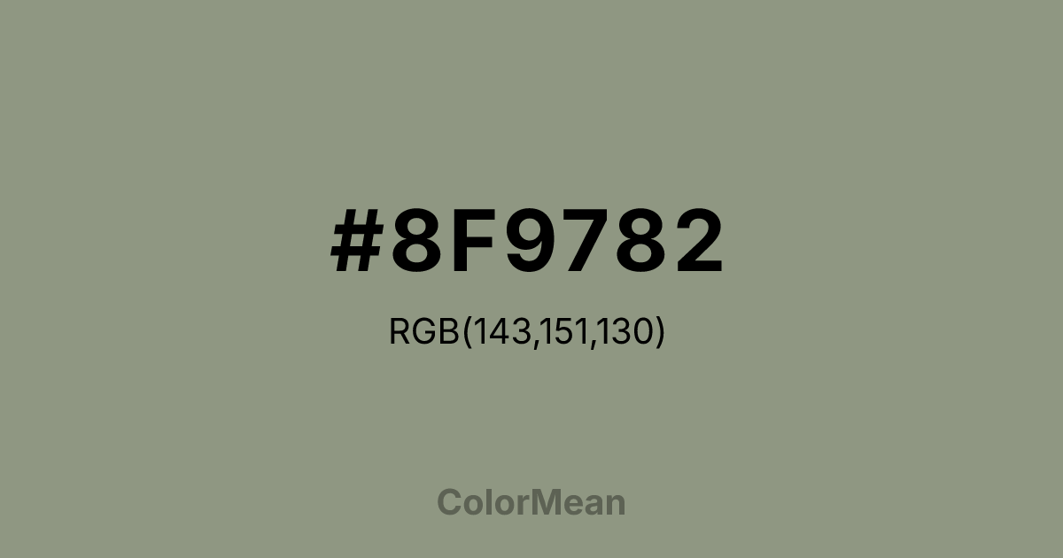 #8F9782 color swatch