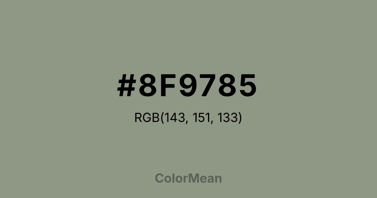#8F9785 color swatch