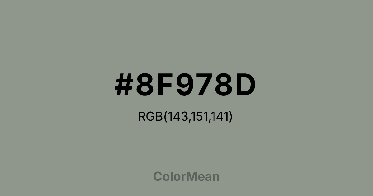 #8F978D color swatch