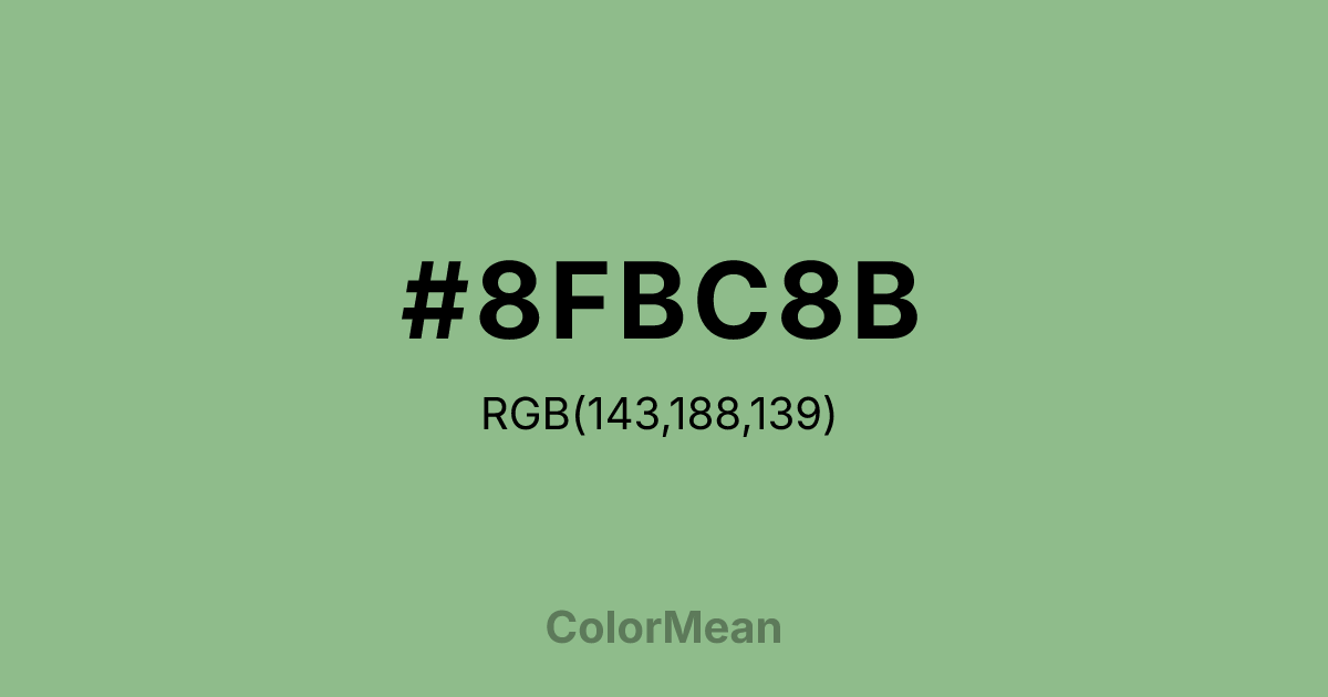 #8FBC8B color swatch