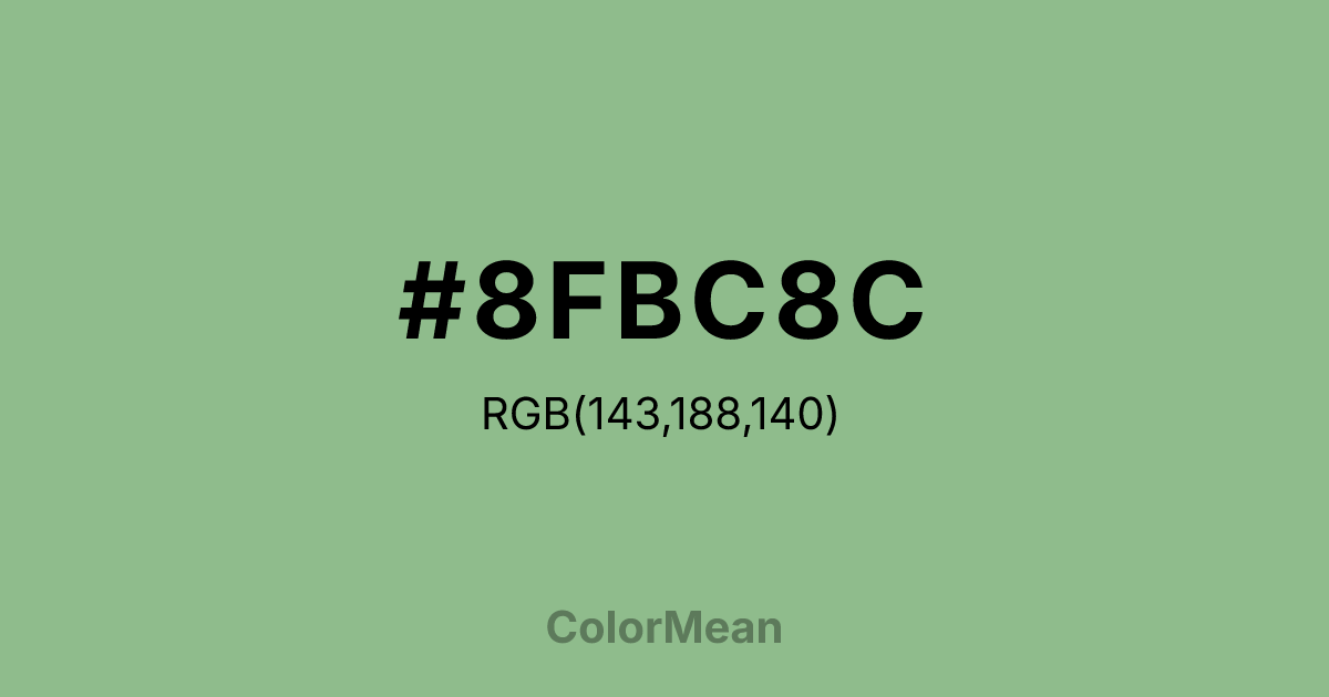 #8FBC8C color swatch