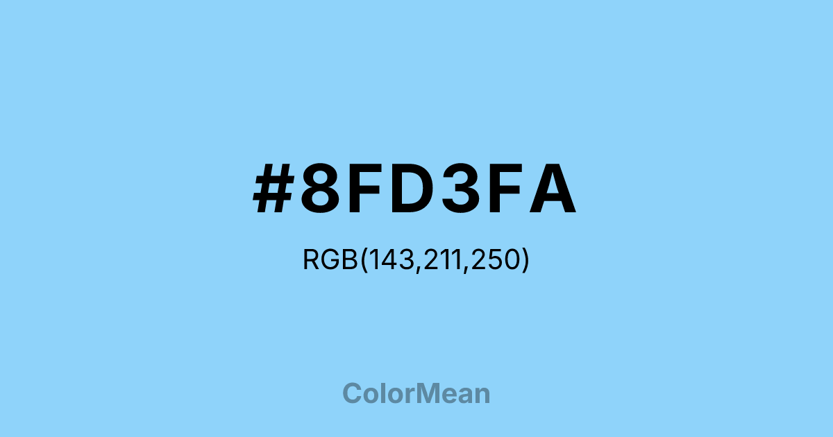 #8FD3FA color swatch