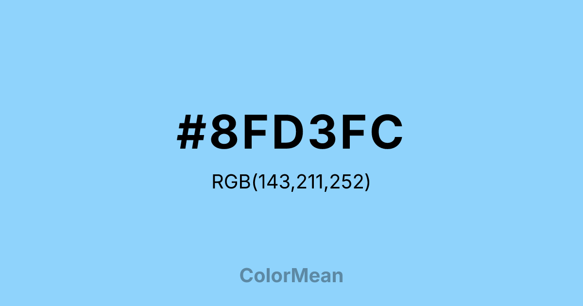 #8FD3FC color swatch