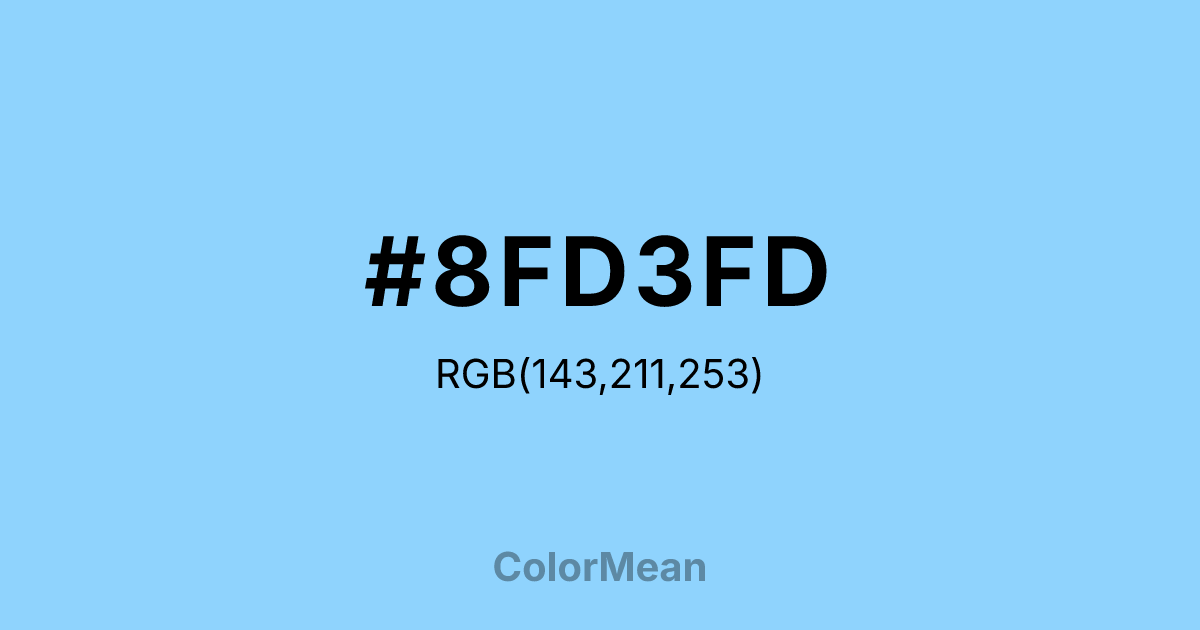 #8FD3FD color swatch
