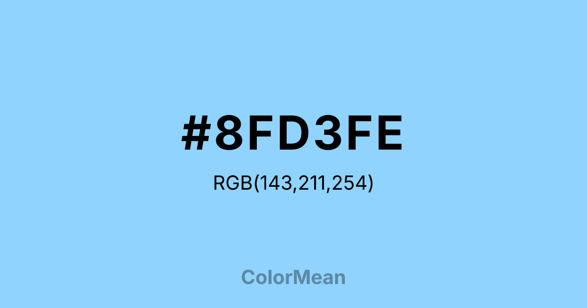 #8FD3FE color swatch