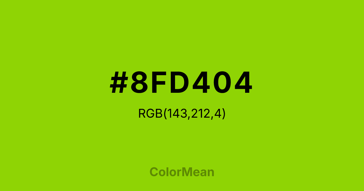 #8FD404 color swatch