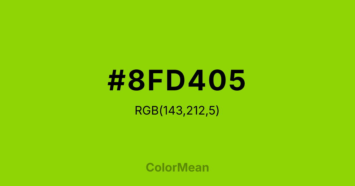 #8FD405 color swatch
