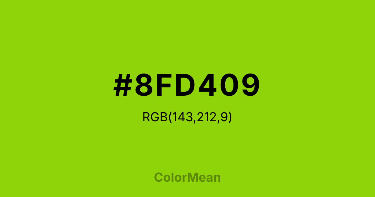 #8FD409 color swatch