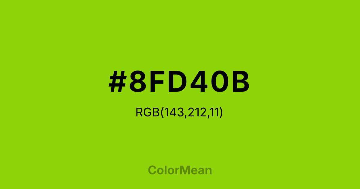 #8FD40B color swatch
